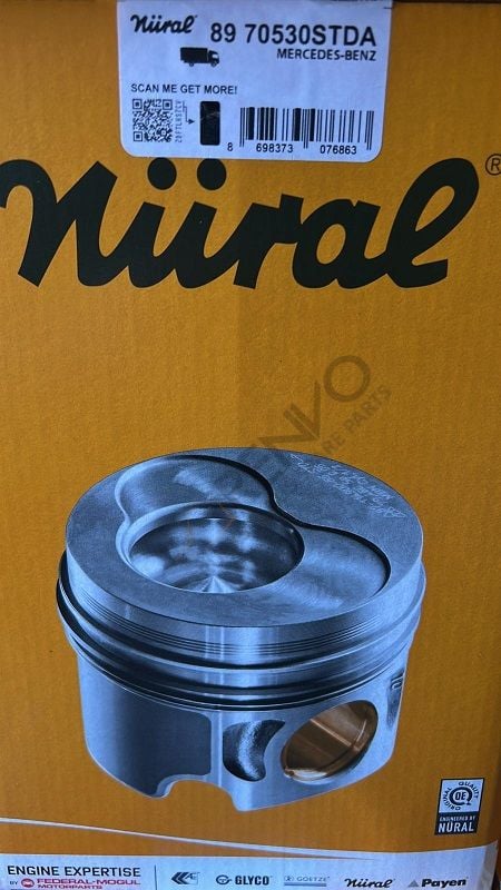 5410303037-5410301237 / 89-70530A STD  KS 40448963 PİSTON SET 130 mm MERCEDES BENZ LKW PİSTON  OM 501/502 EURO 2-3 STD