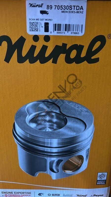 MERCEDES BENZ LKW PİSTON  OM 501/502 EURO 2-3 STD ACTROS MP2MP3 SETRA TRAVEGO O 580 PİSTON SET 130 mm 5410303037-5410301237 / 89-70530A STD,89-136000-22,  KS 40448963