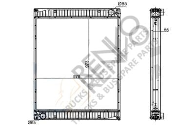 6295013501-6295013701- SU RADYATÖRÜ MERCEDES BENZ -SETRA-TRAVEGO (O 580)-TOURISMO II