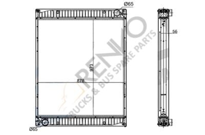 6295013501-6295013701- SU RADYATÖRÜ MERCEDES BENZ -SETRA-TRAVEGO (O 580)-TOURISMO II