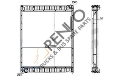 6295013501-6295013701- SU RADYATÖRÜ MERCEDES BENZ -SETRA-TRAVEGO (O 580)-TOURISMO II