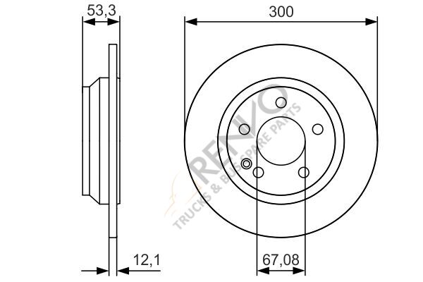 Mercedes Vito 2014-2018 Arası 111 CDI Arka Fren Diski Bosch Marka