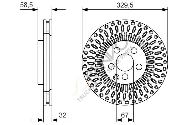 Mercedes Vito 2014-2018 Arası 116 CDI Ön Fren Diski Bosch Marka