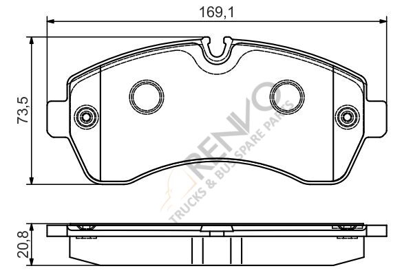 Mercedes Sprinter 2006-2010 Arası 319 CDI / BlueTEC 4x4 Ön Balata Bosch Marka