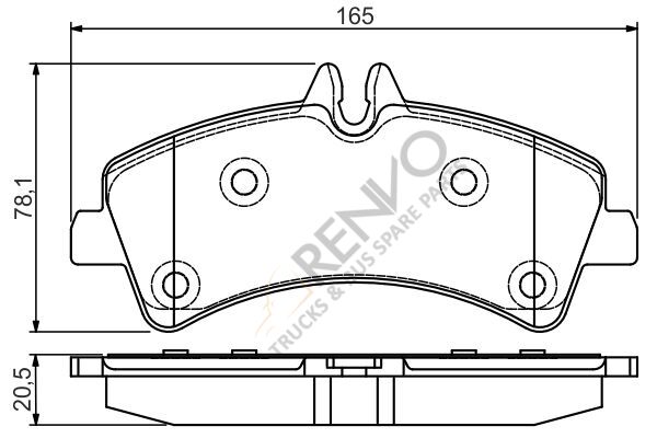 Mercedes Sprinter 2006-2010 Arası 513 CDI 4x4 Arka Balata Bosch Marka