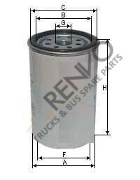 RENAULT TRUCKS D WİDED NARROW EU6 VOLVO MERCEDES IVECO LIEBHERR YAKIT FİLTRESI Oem : 7421088099, 21088101, 0004771602, 504086268, 11081663, 04291642