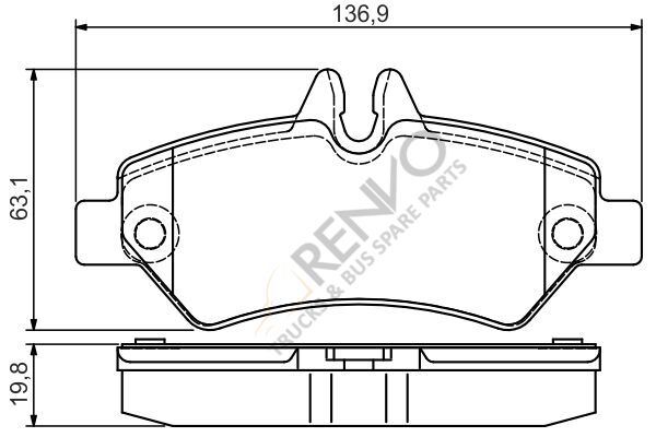 Mercedes Sprinter 2006-2010 Arası 319 CDI / BlueTEC Arka Balata Bosch Marka