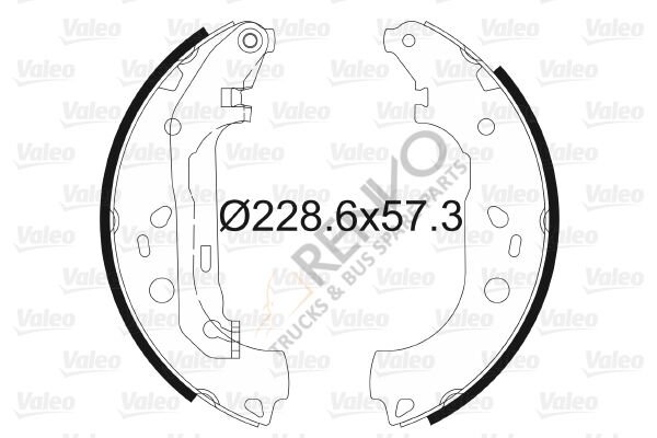 Ford Transit Connect 2002-2006 Arası 1.8 TDCi Arka Fren Pabuçlu Balata Valeo Marka