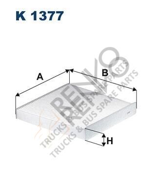 Ford Transit 2006-2014 Arası 2.2 TDCi RWD Polen Filtresi Filtron Marka