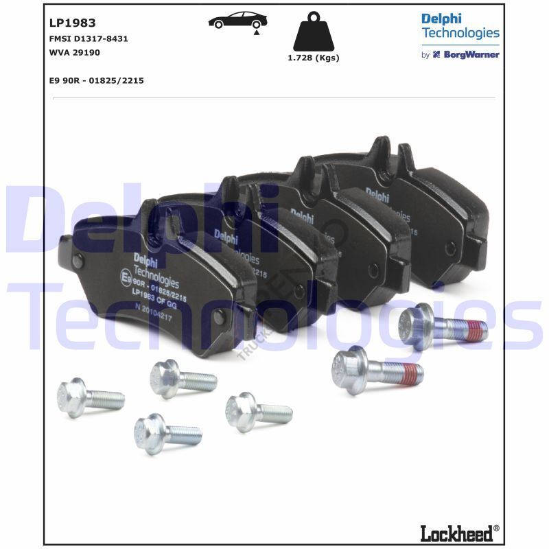 Mercedes Sprinter 2006-2010 Arası 319 CDI / BlueTEC 4x4 Arka Balata Delphi Marka