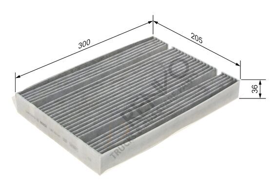 Mercedes Vito 2014-2018 Arası V 220 CDI / d Karbonlu Polen Filtresi Bosch Marka