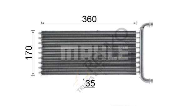 Mercedes Sprinter 2006-2010 Arası 319 CDI / BlueTEC Kalorifer Radyatörü Mahle Marka