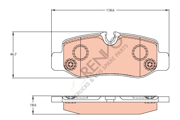 Mercedes Vito 2014-2018 Arası V 220 CDI / d Arka Balata TRW Marka