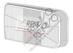 LENTE DO FAROL ESQUERDO - DAF F95 1987-1995
