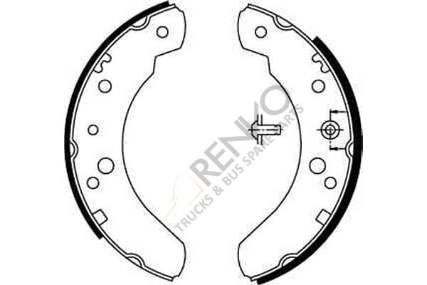 Ford Transit 1985-1992 Arası 2.0 Arka Fren Pabuçlu Balata TRW Marka