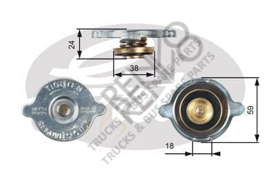 Mercedes Sprinter 1995-2006 Arası 212 D Radyatör Kapağı Gates Marka