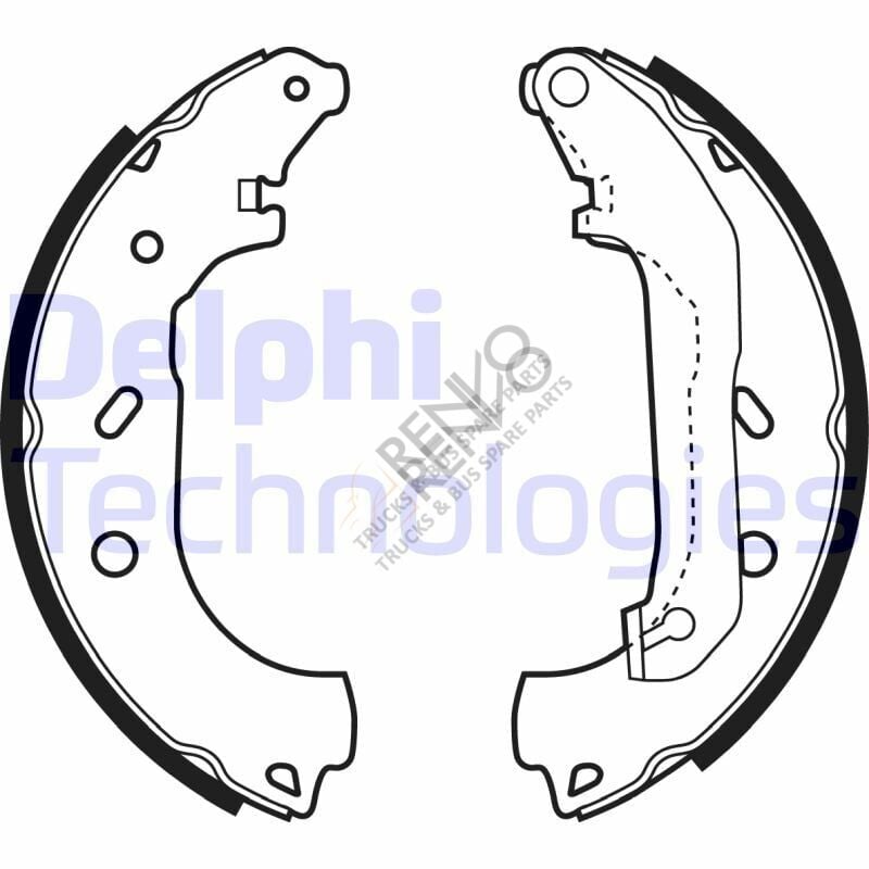 Ford Transit Connect 2002-2006 Arası 1.8 TDCi Arka Fren Pabuçlu Balata Delphi Marka