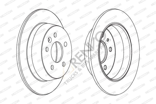 Mercedes Vito 1996-2003 Arası 110 TD 2.3 Arka Fren Diski Ferodo Marka