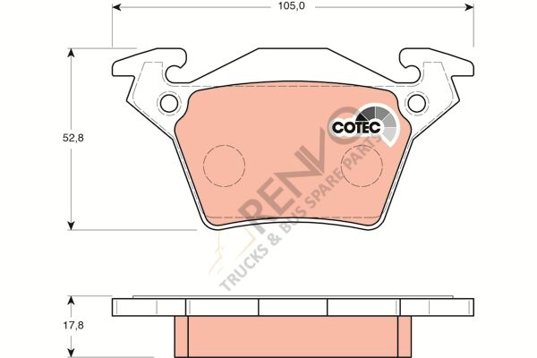 Mercedes Vito 1996-2003 Arası 114 2.3 Arka Balata TRW Marka