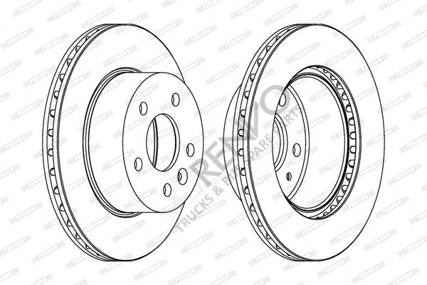 Mercedes Vito 1996-2003 Arası V 280 Ön Fren Diski Ferodo Marka