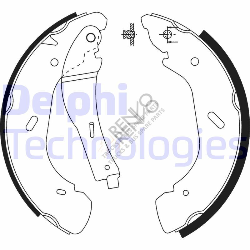 Ford Transit 2000-2006 Arası 2.4 DI RWD Arka Fren Pabuçlu Balata Delphi Marka