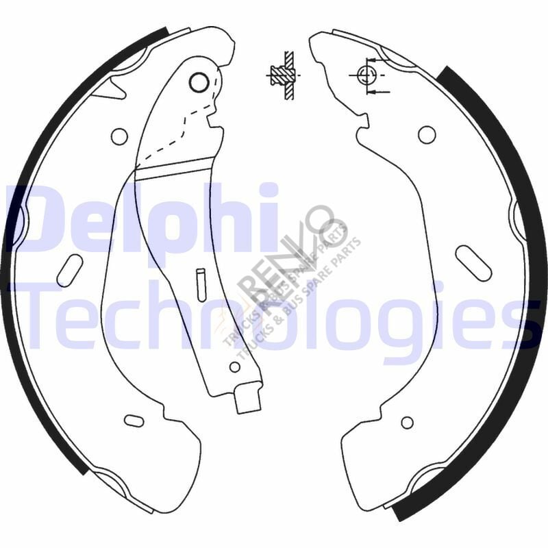 Ford Transit 2000-2006 Arası 2.4 DI RWD Arka Fren Pabuçlu Balata Delphi Marka