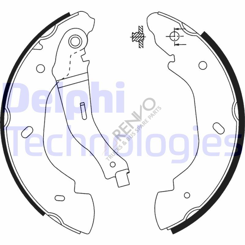 Ford Transit 2000-2006 Arası 2.0 DI Arka Fren Pabuçlu Balata Delphi Marka