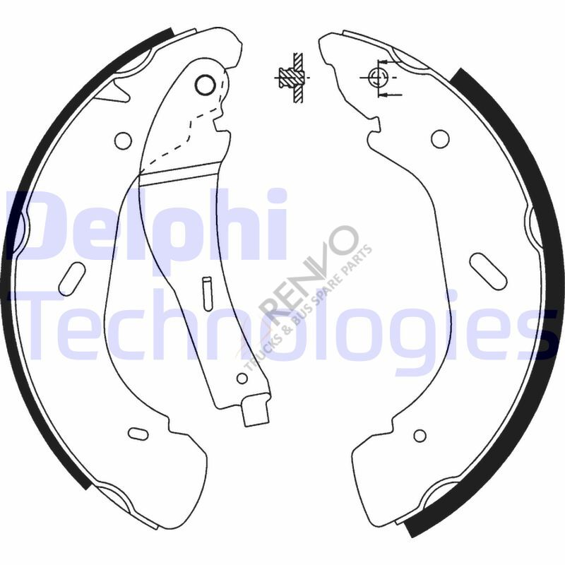 Ford Transit 2000-2006 Arası 2.4 DI Arka Fren Pabuçlu Balata Delphi Marka