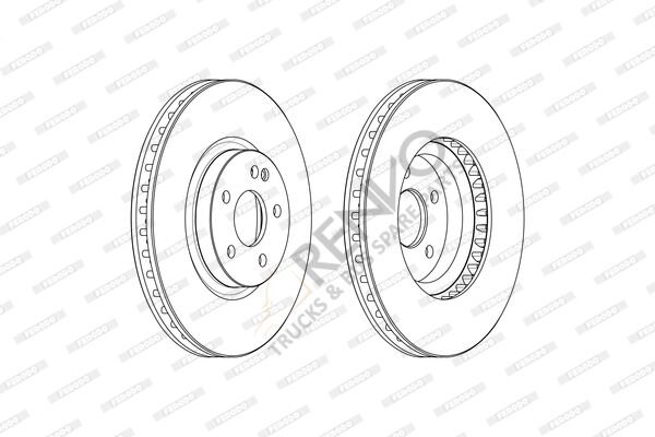 Mercedes Vito 2014-2018 Arası V 220 CDI / d Ön Fren Diski Ferodo Marka
