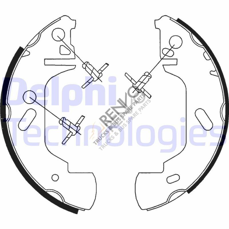 Ford Transit 1994-2000 Arası 2.0 Arka Fren Pabuçlu Balata Delphi Marka