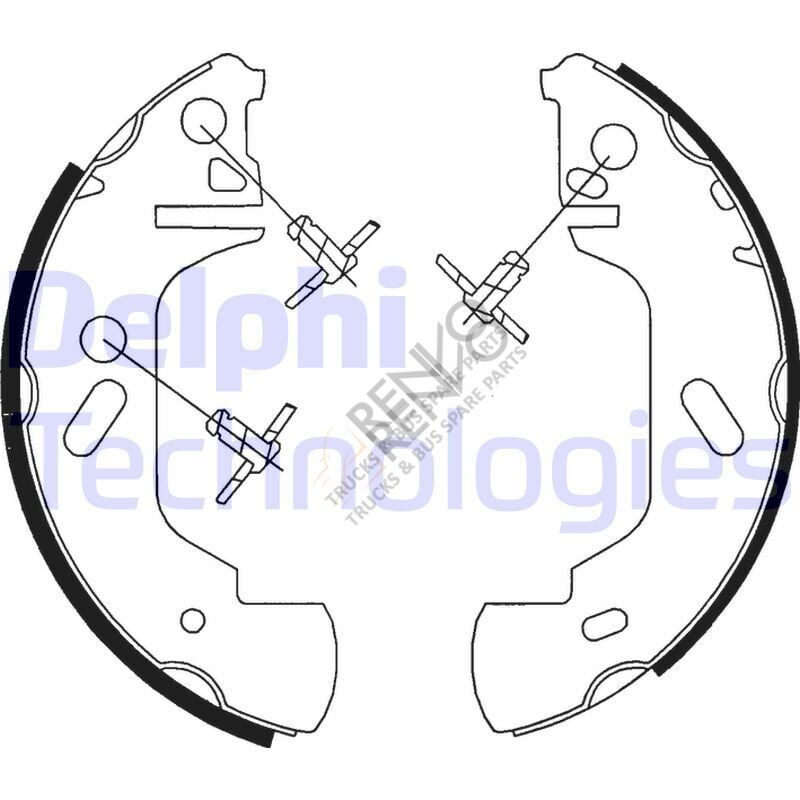 Ford Transit 1994-2000 Arası 2.5 TD Arka Fren Pabuçlu Balata Delphi Marka