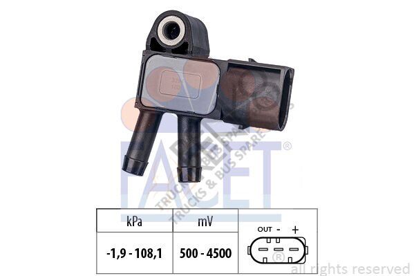 Mercedes Sprinter 2006-2010 Arası 313 CDI Egzoz Sıcaklık Sensörü Facet Marka
