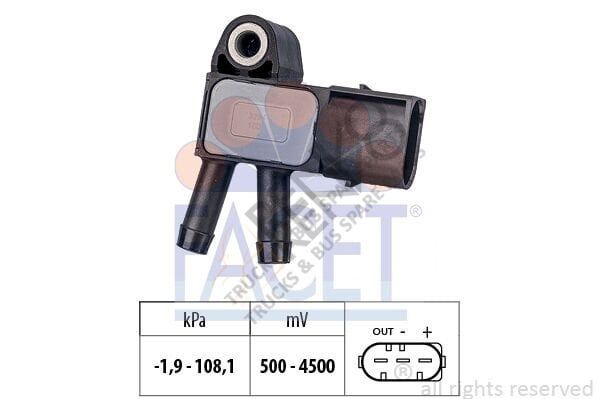 Mercedes Sprinter 2006-2010 Arası 313 CDI 4x4 Egzoz Sıcaklık Sensörü Facet Marka