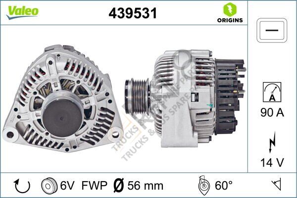 Mercedes Vito 1996-2003 Arası 110 TD 2.3 Alternatör Valeo Marka