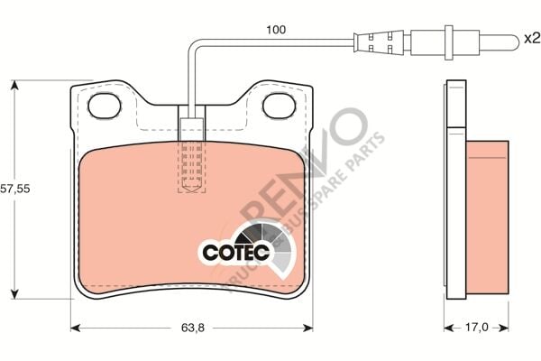 Mercedes Vito 1996-2003 Arası V 230 TD Arka Balata TRW Marka