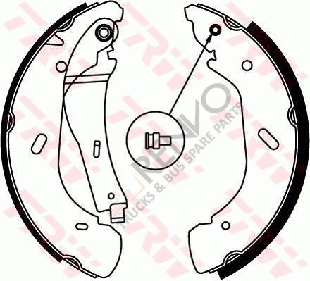 Ford Transit 2000-2006 Arası 2.0 DI Arka Fren Pabuçlu Balata TRW Marka