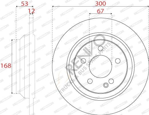 Mercedes Vito 2014-2018 Arası 119 CDI / BlueTEC Arka Fren Diski Ferodo Marka