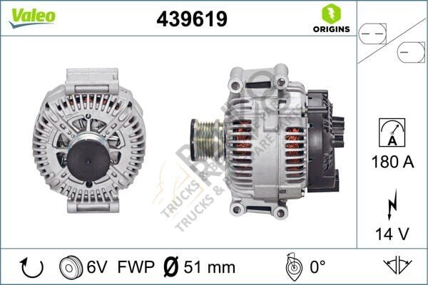 Mercedes Sprinter 2006-2010 Arası 313 CDI Alternatör Valeo Marka