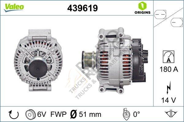 Mercedes Sprinter 2006-2010 Arası 313 CDI 4x4 Alternatör Valeo Marka