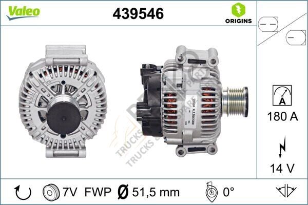 Mercedes Sprinter 2006-2010 Arası 319 CDI / BlueTEC Alternatör Valeo Marka