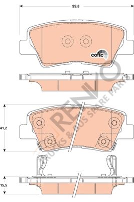 Mercedes Sprinter 2006-2010 Arası 319 CDI / BlueTEC Arka Balata TRW Marka