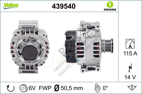 Mercedes Vito 1996-2003 Arası V 220 CDI Alternatör Valeo Marka