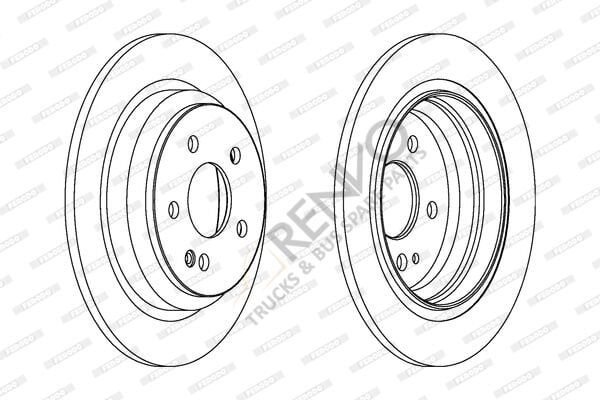 Mercedes Vito 2003-2007 Arası 113 CDI Arka Fren Diski Ferodo Marka