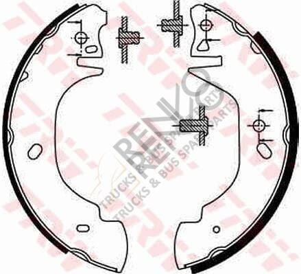Ford Transit 1994-2000 Arası 2.5 DI Arka Fren Pabuçlu Balata TRW Marka