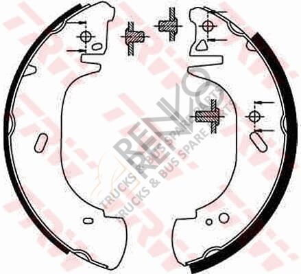 Ford Transit 1994-2000 Arası 2.5 TD Arka Fren Pabuçlu Balata TRW Marka