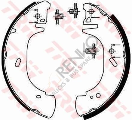 Ford Transit 1994-2000 Arası 2.5 TD Arka Fren Pabuçlu Balata TRW Marka