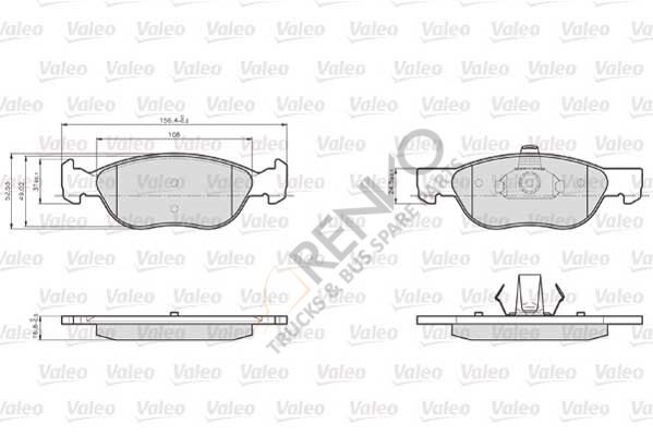 Mercedes Vito 1996-2003 Arası 110 TD 2.3 Ön Balata Valeo Marka