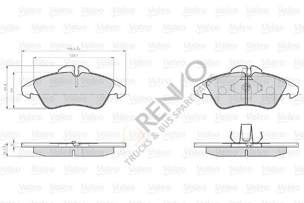 Mercedes Vito 1996-2003 Arası 114 2.3 Ön Balata Valeo Marka