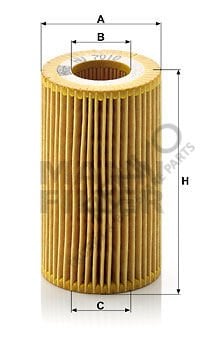 Mercedes Vito 2003-2007 Arası 116 CDI Yağ Filtresi Mann Marka