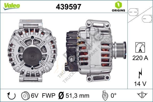 Mercedes Sprinter 2006-2010 Arası 313 CDI 4x4 Alternatör Valeo Marka